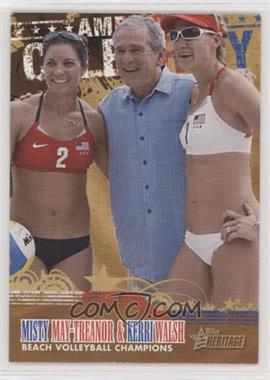 2009 Topps American Heritage - American Celebrity #AC10 - Kerri Walsh, Misty May-Treanor, George W. Bush