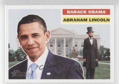 2009 Topps Heritage American Heroes Edition - [Base] #135 - Barack Obama, Abraham Lincoln