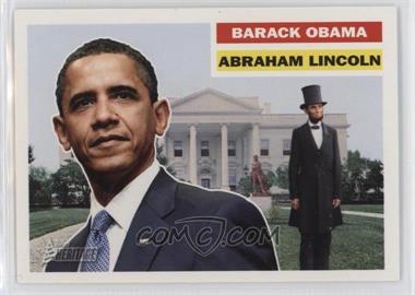 2009 Topps Heritage American Heroes Edition - [Base] #145 - Barack Obama, Abraham Lincoln [EX to NM]