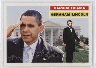 2009 Topps Heritage American Heroes Edition - [Base] #146 - Barack Obama, Abraham Lincoln [EX to NM]
