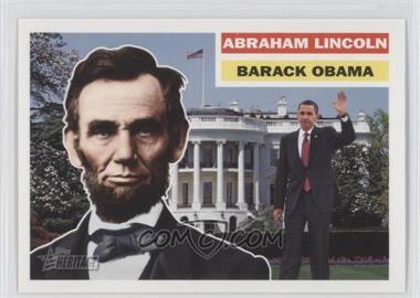 2009 Topps Heritage American Heroes Edition - [Base] #150 - Abraham Lincoln, Barack Obama