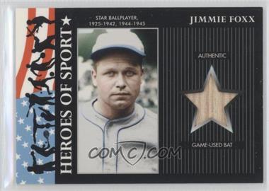 2009 Topps Heritage American Heroes Edition - Heroes of Sport Relics #HSR-9 - Jimmie Foxx