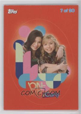 2009 Topps iCarly - Stickers #7 - Miranda Cosgrove, Jennette McCurdy