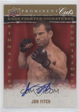2009 Upper Deck Prominent Cuts - Cage Fighter Signature Renditions #CFSR-JF - Jon Fitch