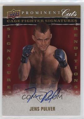 2009 Upper Deck Prominent Cuts - Cage Fighter Signature Renditions #CFSR-JP - Jens Pulver