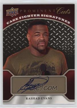 2009 Upper Deck Prominent Cuts - Cage Fighter Signatures #CFS-RE - Rashad Evans
