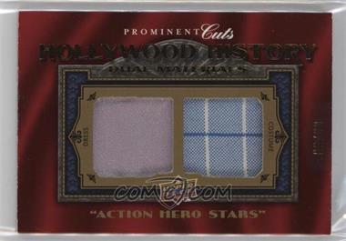 2009 Upper Deck Prominent Cuts - Hollywood History Dual #HHD-20 - "Action Hero Stars" (Patrick Swayze, Harrison Ford) /75