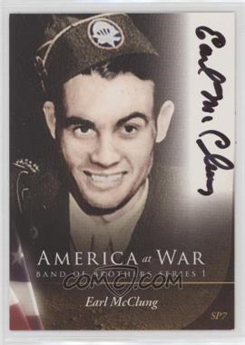 2009 iCardz/Valor Studios America at War: Series 1 - Band of Brothers Special - Autographs #SP7 - Earl McClung [EX to NM]