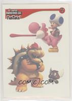 Bowser, Toad, Yoshi, Goomba