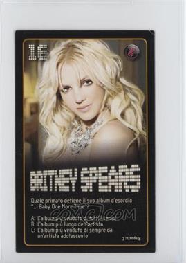 2010 Esselunga Starzone - [Base] #16 - Britney Spears [Poor to Fair]