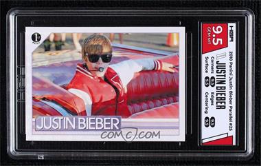 2010 Panini Justin Bieber - [Base] - 1st Print Parallel #25 - Justin Bieber [HGA 9.5 GEM MINT]