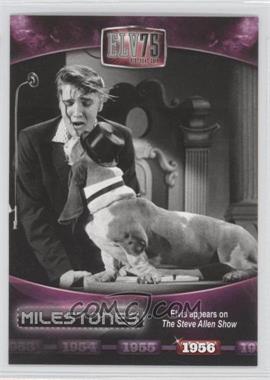 2010 Press Pass Elvis Presley Milestones - [Base] - 75th Birthday Foil #17 - Elvis appears on The Steve Allen Show