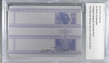 2010 Razor Pop Century - Co-Stars Autographs - Printing Plate Magenta Unsigned #CS-WS/NN - William Shatner, Nichelle Nichols /1 [BCCG Encased]