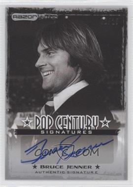 2010 Razor Pop Century - Signatures - Silver #AU-BJ1 - Bruce Jenner /25