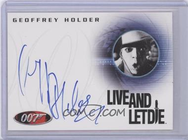 2010 Rittenhouse James Bond: Heroes and Villains - Horizontal Autographs #A124 - Live and Let Die - Geoffrey Holder as Baron Samedi