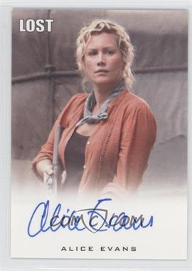 2010 Rittenhouse LOST: Archives - Multi-Product Insert Autographs #_ALEV - Alice Evans as Eloise Hawking