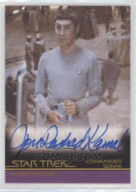 2010 Rittenhouse The "Quotable" Star Trek Movies - Autographs #A90 - Jon Rashad Kamal as Commander Sonak