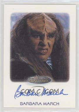 2010 Rittenhouse The Women of Star Trek - Autographs #_BAMA - Barbara March as Lursa