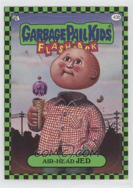2010 Topps Garbage Pail Kids Flashback - [Base] - Green #43b - Air-head Jed