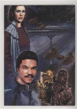 2010 Topps Star Wars Galaxy Series 5 - Etched Foil #4 - Princess Leia Organa, Lando Calrissian, Chewbacca, C-3PO