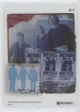 2011 Artbox Harry Potter and the Deathly Hallows Part 2 - Base Clear #BC9 - Harry Potter, Ron Weasley, Hermione Granger