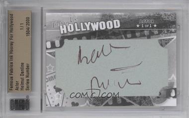2011 Famous Fabrics Ink Hooray For Hollywood - Cut Signatures #_HEDA - Helmut Dantine /1