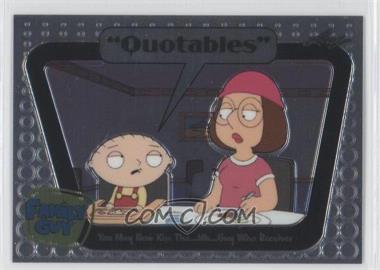 2011 Leaf Family Guy Seasons 3-5 - Quotables #Q17 - You May Kiss The...Uh... Guy Who Receives