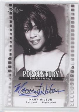 2011 Leaf Pop Century - [Base] #BA-MW1 - Mary Wilson