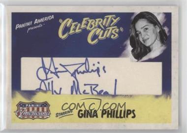 2011 Panini Americana - Celebrity Cuts Cut Signatures #60.1 - Gina Phillips (Ally McBeal) /30