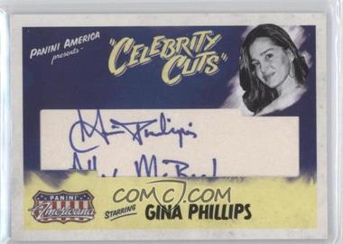 2011 Panini Americana - Celebrity Cuts Cut Signatures #60.1 - Gina Phillips (Ally McBeal) /30