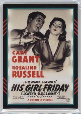 2011 Panini Americana - Movie Posters Materials - Combo #20 - Rosalind Russell, Cary Grant (His Girl Friday) /499