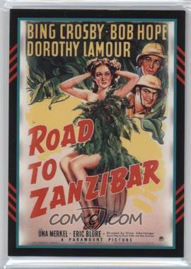 2011 Panini Americana - Movie Posters Materials - Combo #54 - Bing Crosby, Dorothy Lamour (Road to Zanzibar) /499