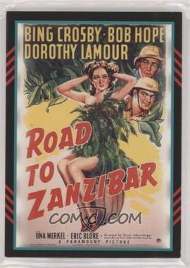 2011 Panini Americana - Movie Posters Materials - Combo #54 - Bing Crosby, Dorothy Lamour (Road to Zanzibar) /499