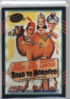 2011 Panini Americana - Movie Posters Materials - Quad #53 - Bing Crosby, Dorothy Lamour, Anthony Quinn, Bob Hope (Road to Morocco) /225