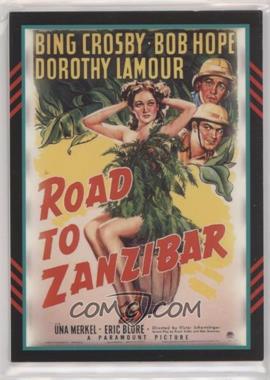 2011 Panini Americana - Movie Posters Materials - Triple #54 - Bing Crosby, Dorothy Lamour, Bob Hope (Road to Zanzibar) /499