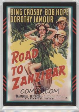 2011 Panini Americana - Movie Posters Materials - Triple #54 - Bing Crosby, Dorothy Lamour, Bob Hope (Road to Zanzibar) /499