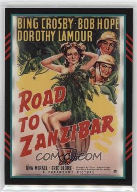 2011 Panini Americana - Movie Posters Materials - Triple #54 - Bing Crosby, Dorothy Lamour, Bob Hope (Road to Zanzibar) /499