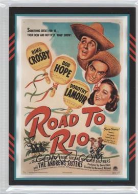 2011 Panini Americana - Movie Posters Materials - Triple #8 - Bing Crosby, Bob Hope, Dorothy Lamour (Road to Rio) /499