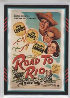 2011 Panini Americana - Movie Posters Materials - Triple #8 - Bing Crosby, Bob Hope, Dorothy Lamour (Road to Rio) /499