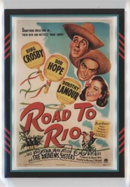 2011 Panini Americana - Movie Posters Materials #8 - Bob Hope (Road to Rio) /499