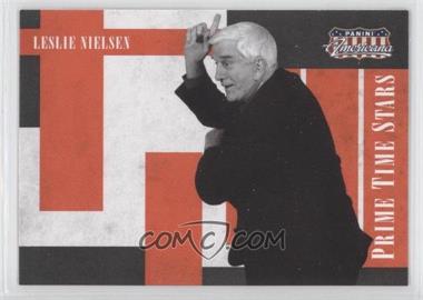 2011 Panini Americana - Prime Time Stars #5 - Leslie Nielsen