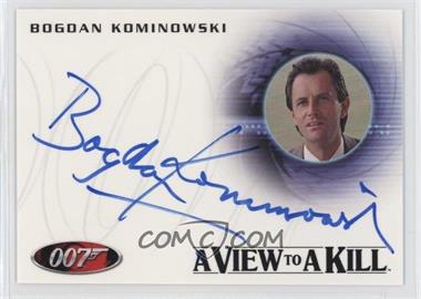 2011 Rittenhouse James Bond: Mission Logs - Autographs #A164 - A View To A Kill - Bogdan Kominowski as Klotkoff