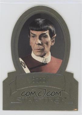 2011 Rittenhouse Star Trek Classic Movies Heroes & Villains Premium Packs - Die-Cut Gold Plaques #H2 - Leonard Nimoy as Spock /425 [EX to NM]