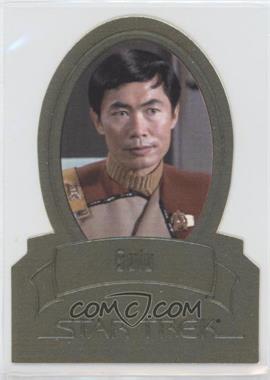 2011 Rittenhouse Star Trek Classic Movies Heroes & Villains Premium Packs - Die-Cut Gold Plaques #H6 - George Takei as Lt. Commander Sulu /425