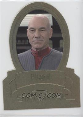 2011 Rittenhouse Star Trek Classic Movies Heroes & Villains Premium Packs - Die-Cut Gold Plaques #H8 - Patrick Stewart as Jean-Luc Picard /425