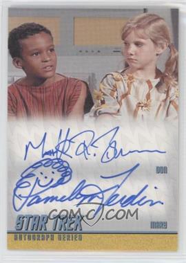 2011 Rittenhouse Star Trek: The Remastered Original Series - Dual Autograph #DA18 - Mark Robert Brown as Don / Pamelyn Ferdin as Mary