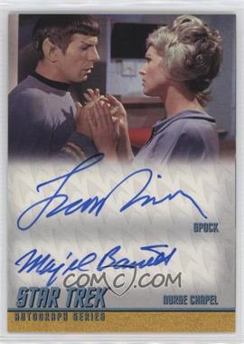 2011 Rittenhouse Star Trek: The Remastered Original Series - Dual Autograph #DA6 - Leonard Nimoy as Spock / Majel Barrett as Nurse Chapel