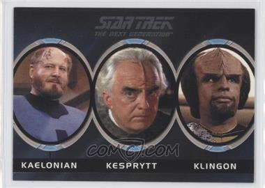 2011 Rittenhouse The Complete Star Trek: The Next Generation Series 1 - Alien Cards #A7 - Kaelonian, Kesprytt, Klingon, Koinonian, Kriosian, Ktarian