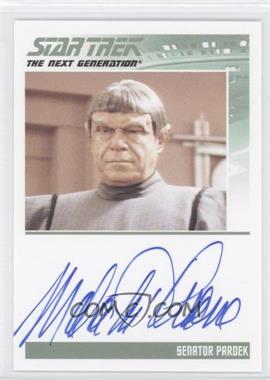 2011 Rittenhouse The Complete Star Trek: The Next Generation Series 1 - Autographs #_MATH - Malachi Throne as Senator Pardek