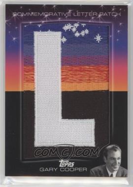 2011 Topps American Pie - Hollywood Sign Commemorative Letter Patch #HSLP-13 - Gary Cooper /25